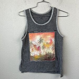 Art Class Tropical Tank Top Size M EUC